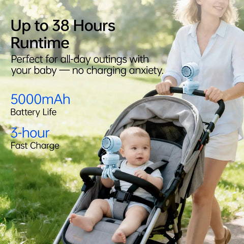 JisuLife Stroller Fan 4